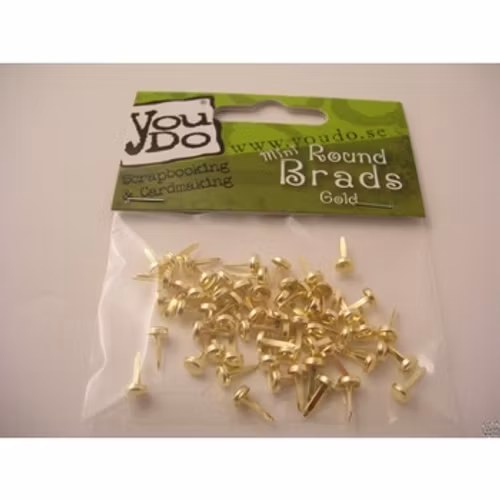 YouDo, Brads Round 5mm Gold 60pcs