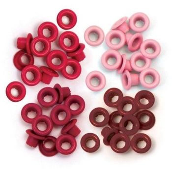 Eyelets WRmem, röd mix 3/16"