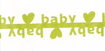 Satinband special BABY ljusgrön