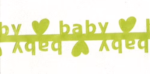 Satinband special BABY ljusgrön