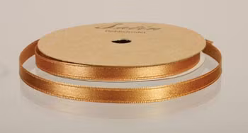 satinband, 10m 6mm, guld   743276