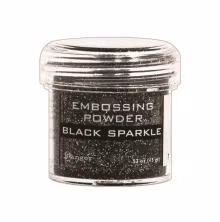 Embossing powder, Ranger - Black Sparkle Tinsel