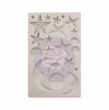 Prima Finnabair Decor Moulds 5X8 - Stars & Moons