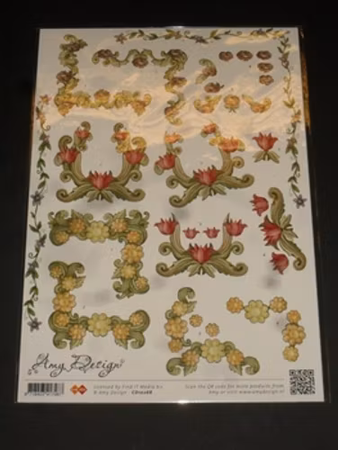 3D klippark, Amy10268 blomster hörn