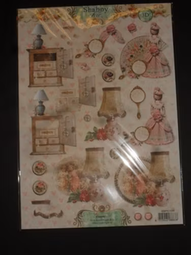3D klippark, SL1299, shabby chic
