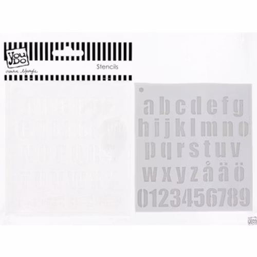 Schablon, YouDo, letters & numbers 4