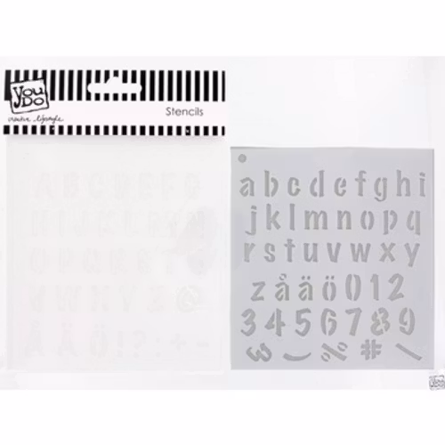 Schablon, YouDo, letters & numbers 5
