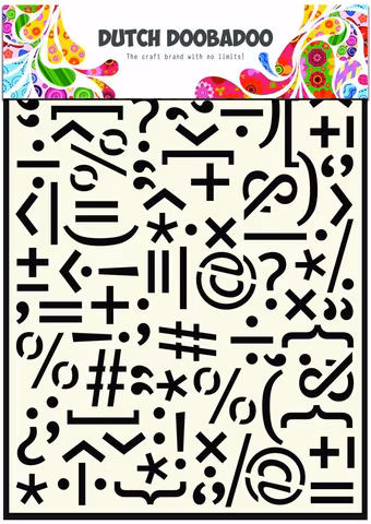 DDBD MASK STENCIL A5 “Punctuation Marks”