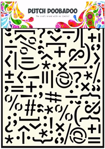 DDBD MASK STENCIL A5 “Punctuation Marks”
