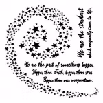 13arts Mask Stencil 15x15cm Cosmic dust