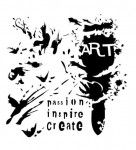13arts Mask Stencil 15x15cm art brush