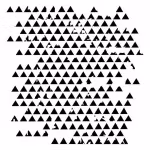 13arts Mask Stencil 15x15cm Triangles