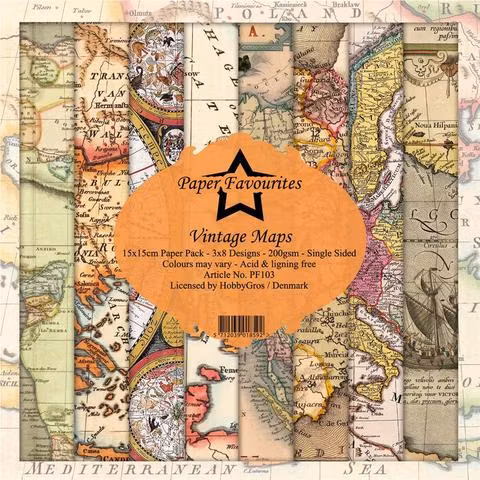Paper Favourites Paper Pack "Vintage Maps"
