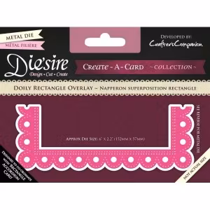 die'sire, Die, Doily rectangle overlay