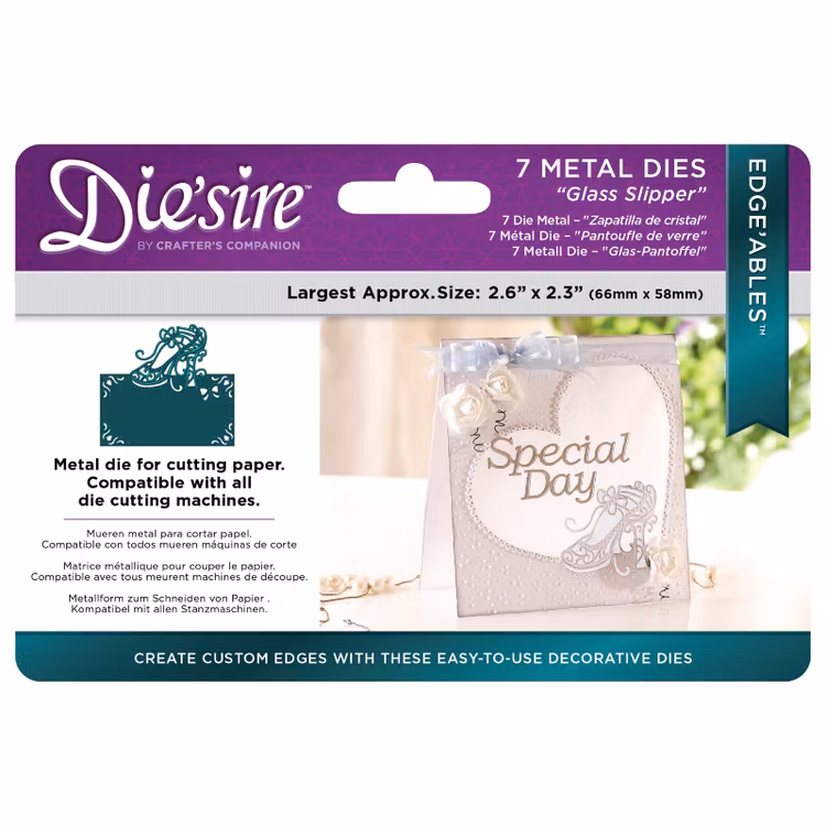 die'sire, Die, edge'ables - Glass Slipper