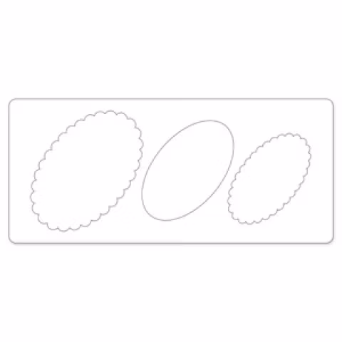 656116 Sizzix Bigz XL Die - Banner layered oval