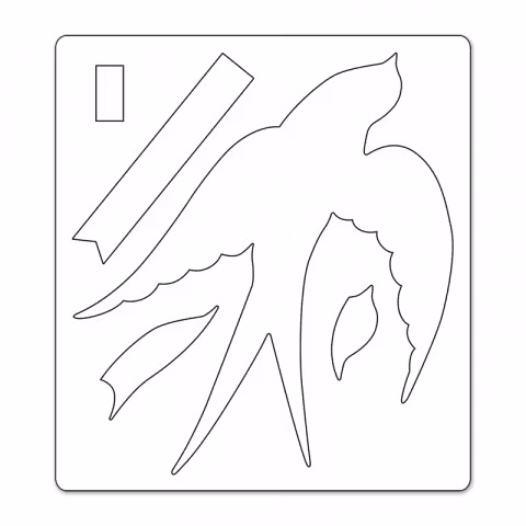 660259 Sizzix bigz, flying bird