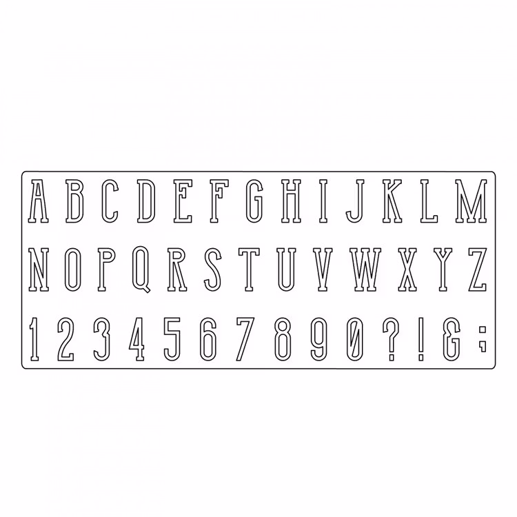 661820 Sizzix Bigz XL Alphabet Die - Broadway