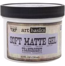 Prima Finnabair Art Basics Soft Matte Gel 250ml - Transparent Matte