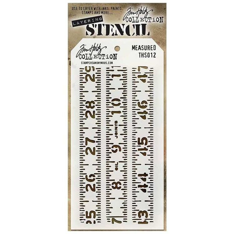 Tim Holtz Layered Stencil 4.125X8.5 - Measured