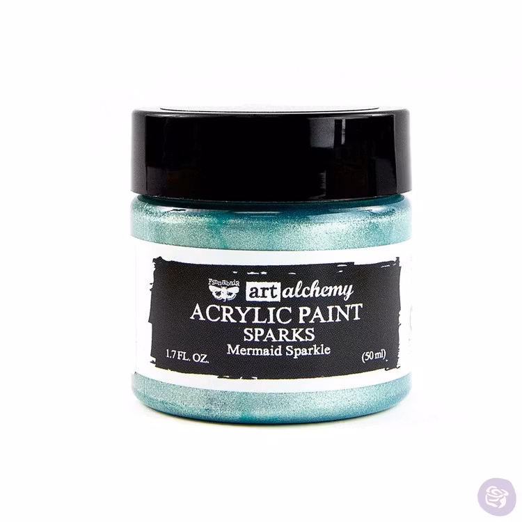 Finnabair Art Alchemy Acrylic Paint 50ml - SPARKS - Mermaid sparkle