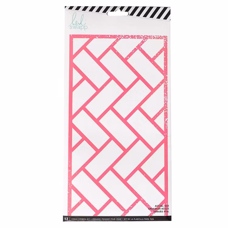 Heidi Swapp, chalk stencil kit - 12 masker 10,5"x5,5"