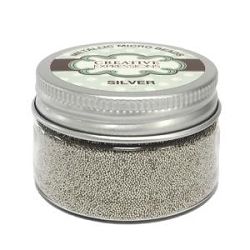 Creative expressions micro beads, silver