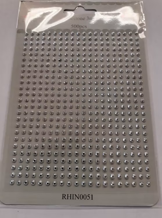 Rhinestone Dixi 3 mm, 500 st - 51 Silver