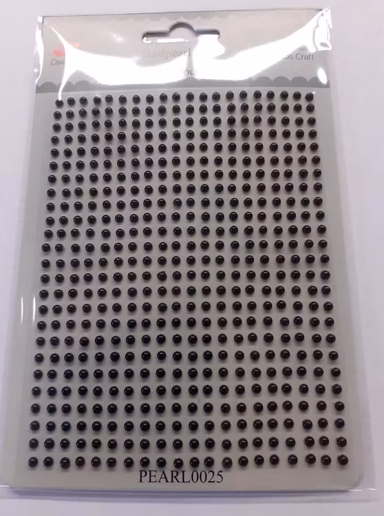 Halfpearls Dixi 3 mm, 500 st - 25 svart