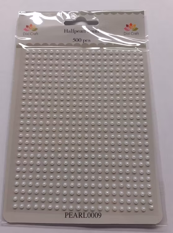 Halfpearls Dixi 3 mm, 500 st - 09 vit