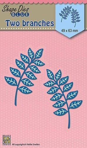 Nellie Snellen Die Blue -  Two branches