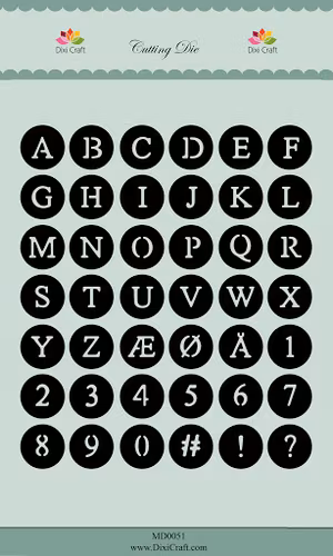 Dixi craft Dies - Alphabet MD0051