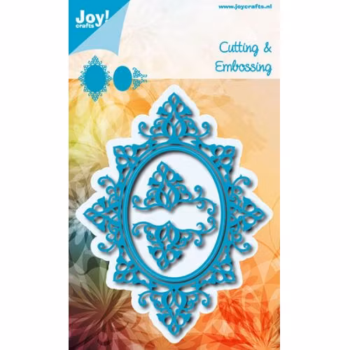 Joy! Die 6002/0639 frame oval and swirls