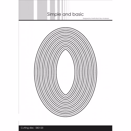 Simple and Basic Dies - Pirced Frames oval SBD120