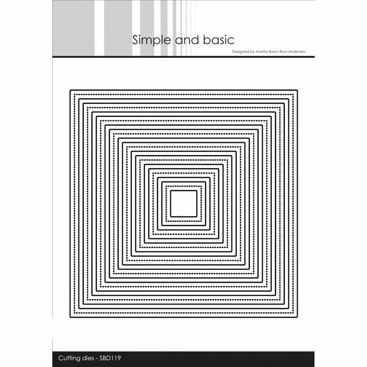 Simple and Basic Dies - Pirced Frames square SBD119