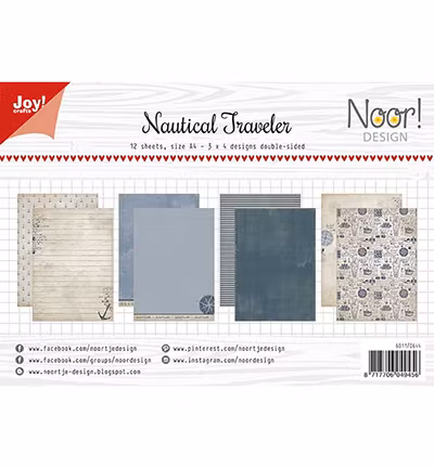 Joy!Crafts, A4 Papper 12st - Nautical traveler