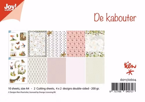 Joy!Crafts, A4 Papper 12st - De cabouter