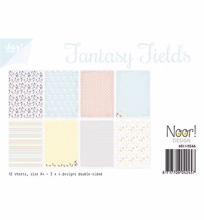 Joy!Crafts, A4 Papper 12st - Fantasy Fields