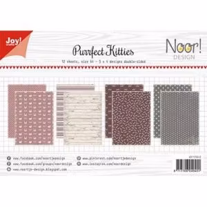Joy!Crafts, A4 Papper 12st - Purrfect kitties