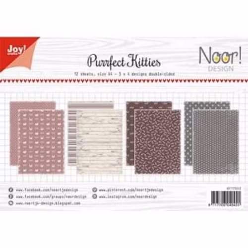 Joy!Crafts, A4 Papper 12st - Purrfect kitties