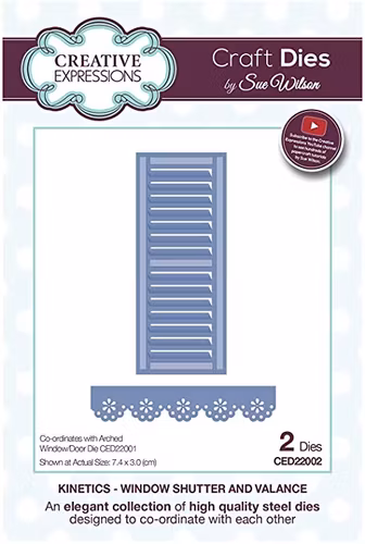 Creative Expressions Die, CED22002 - window shutter