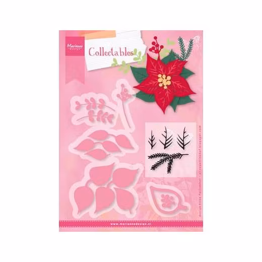 Marianne Design Die & stamp - Poinsettia COL1393