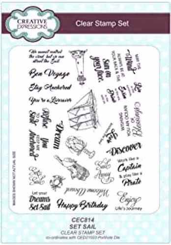 Creative Expressions Clear Stamp set - Set sail