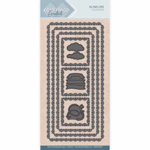 Card deco dies - Slimline Clouds CDECD0056