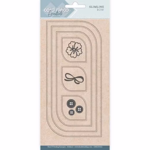 Card deco dies - Slimline Bow CDECD0102