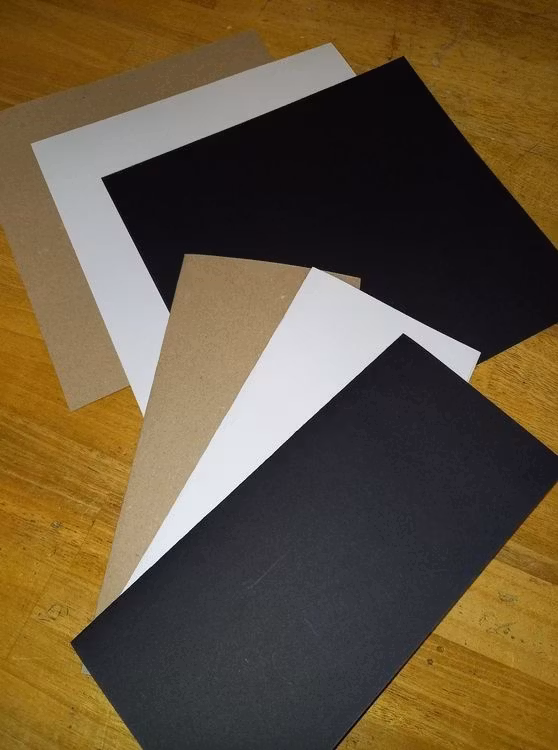Slim line cardstock 20x21 cm Vit 10 st