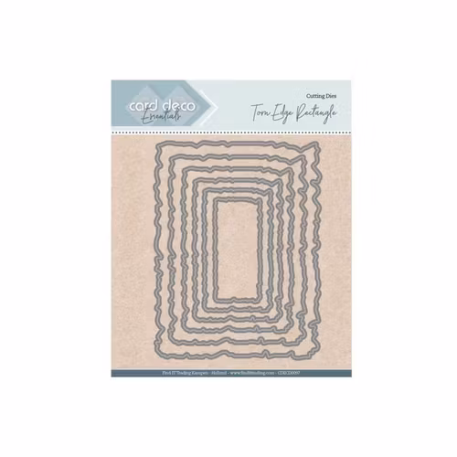 Card deco dies - Torn edge rectangle CDECD0097