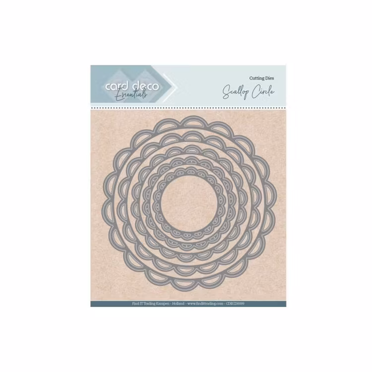 Card deco dies - Scallop Circle CDECD0099
