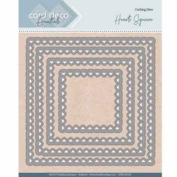 Card deco dies - Heart Square CDECD0100