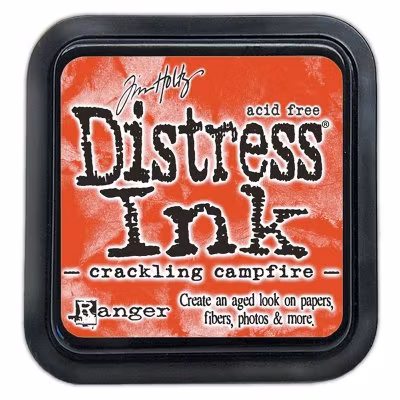 Distress ink pad, crackling campfire